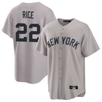 Choea NY.Yankees #22 Ben Rice Player Gray Game Home Stitched Jerseys