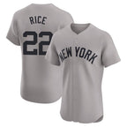 Choea NY.Yankees #22 Ben Rice Player Gray Limited Elite Home Stitched Jerseys