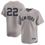Choea NY.Yankees #22 Ben Rice Player Gray Limited Stitched Jerseys