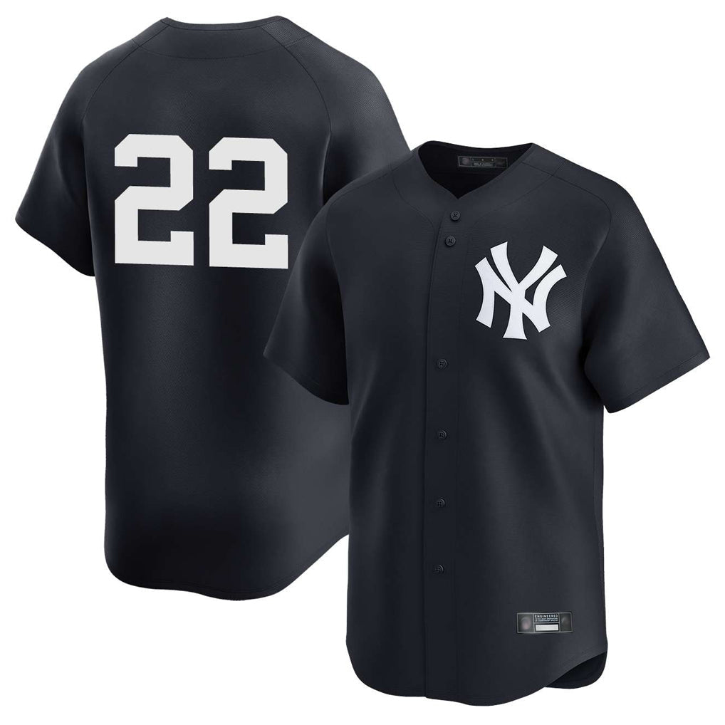 Choea NY.Yankees #22 Ben Rice Player Navy Alternate Limited Stitched Jerseys