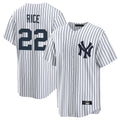 Choea NY.Yankees #22 Ben Rice Player White Game Home Stitched Jerseys