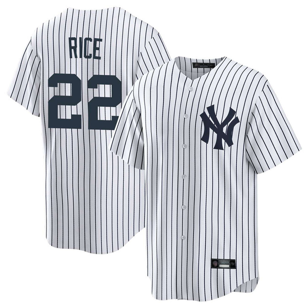 Choea NY.Yankees #22 Ben Rice Player White Game Home Stitched Jerseys