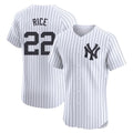 Choea NY.Yankees #22 Ben Rice Player White Limited Elite Home Stitched Jerseys