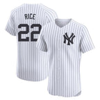 Choea NY.Yankees #22 Ben Rice Player White Limited Elite Home Stitched Jerseys