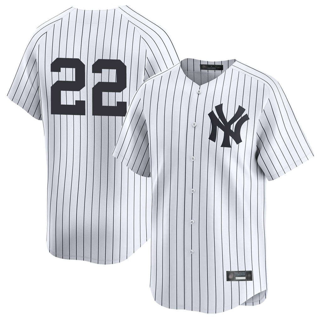 Choea NY.Yankees #22 Ben Rice Player White Limited Stitched Jerseys