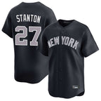 Choea NY.Yankees #27 Giancarlo Stanton Player Navy Limited Game Stitched Jerseys