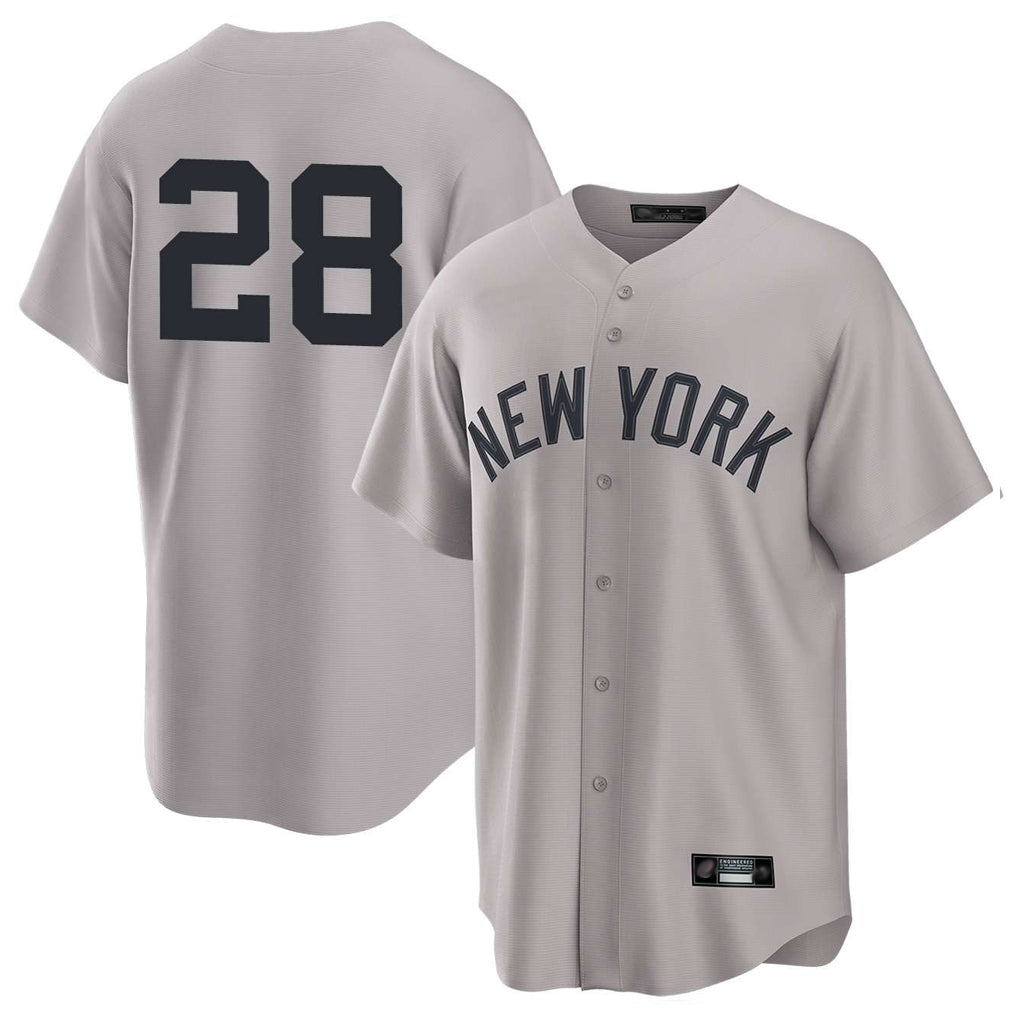 Choea NY.Yankees #28 Austin Wells Player Gray Game Stitched Jerseys