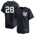 Choea NY.Yankees #28 Austin Wells Player Navy Alternate Limited Stitched Jerseys
