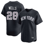Choea NY.Yankees #28 Austin Wells Player Navy Limited Home Stitched Jerseys