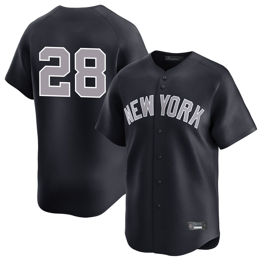 Choea NY.Yankees #28 Austin Wells Player Navy Limited Stitched Jerseys