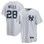 Choea NY.Yankees #28 Austin Wells Player White Game Home Stitched Jerseys
