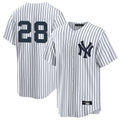 Choea NY.Yankees #28 Austin Wells Player White Game Stitched Jerseys