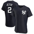 Choea NY.Yankees #2 Derek Jeter Player Navy Limited Elite Home Stitched Jerseys