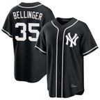 Choea NY.Yankees #35 Cody Bellinger Player Black Out Game Stitched Jerseys