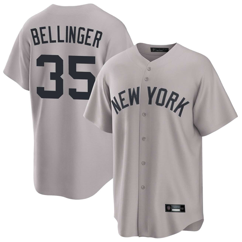 Choea NY.Yankees #35 Cody Bellinger Player Gray Game Home Stitched Jerseys