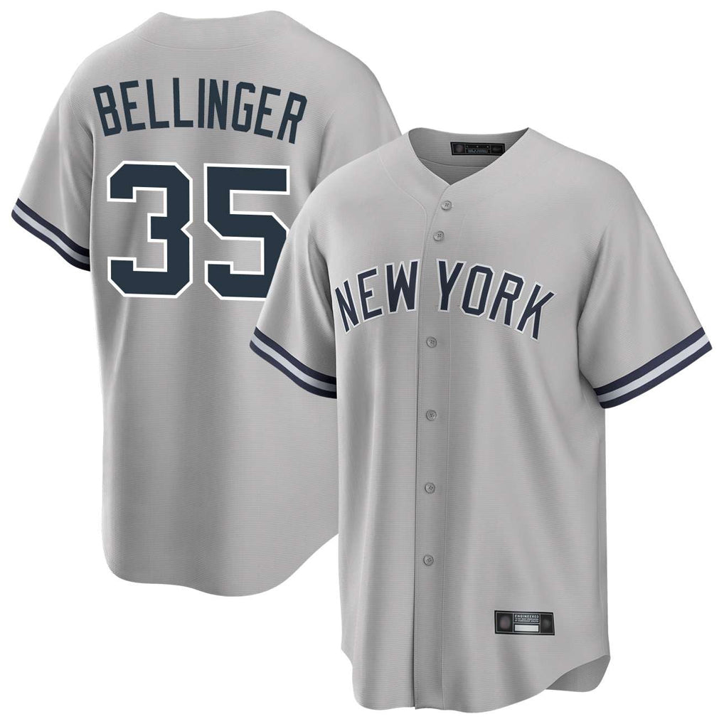 Choea NY.Yankees #35 Cody Bellinger Player Gray Road Game Stitched Jerseys