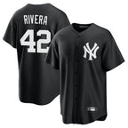 Choea NY.Yankees #42 Mariano Rivera Player Black Game Stitched Jerseys
