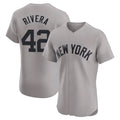 Choea NY.Yankees #42 Mariano Rivera Player Gray Limited Elite Home Stitched Jerseys