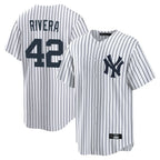 Choea NY.Yankees #42 Mariano Rivera Player White Game Home Stitched Jerseys