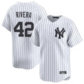 Choea NY.Yankees #42 Mariano Rivera Player White Limited Home Stitched Jerseys