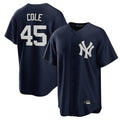 Choea NY.Yankees #45 Gerrit Cole Player Navy Game Home Stitched Jerseys