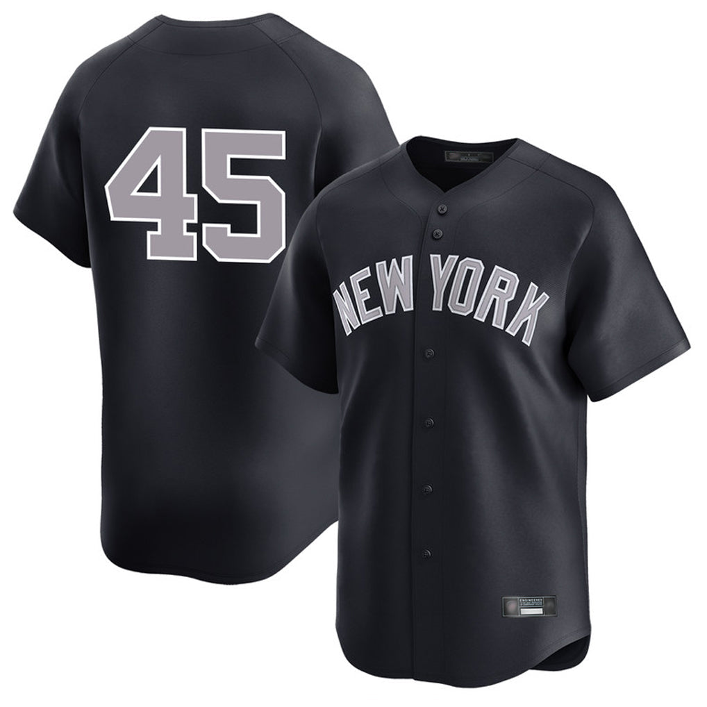 Choea NY.Yankees #45 Gerrit Cole Player Navy Limited Game Stitched Jerseys