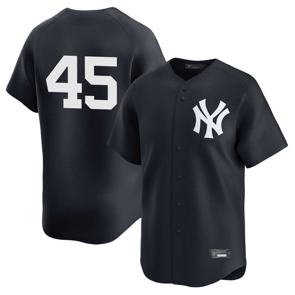 Choea NY.Yankees #45 Gerrit Cole Player Navy Limited Home Stitched Jerseys