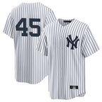 Choea NY.Yankees #45 Gerrit Cole Player White Game Home Stitched Jerseys