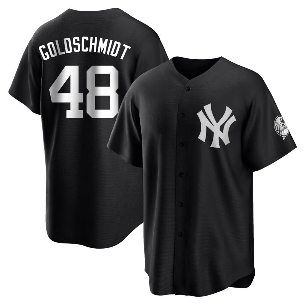 Choea NY.Yankees #48 Paul Goldschmidt Player Black Game Stitched Jerseys