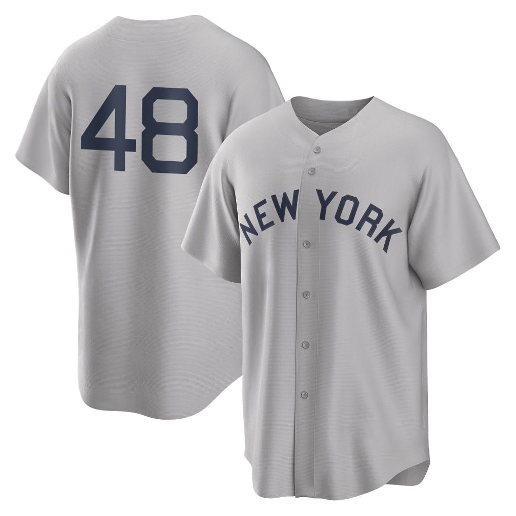 Choea NY.Yankees #48 Paul Goldschmidt Player Gray Field of Dreams Game Stitched Jerseys
