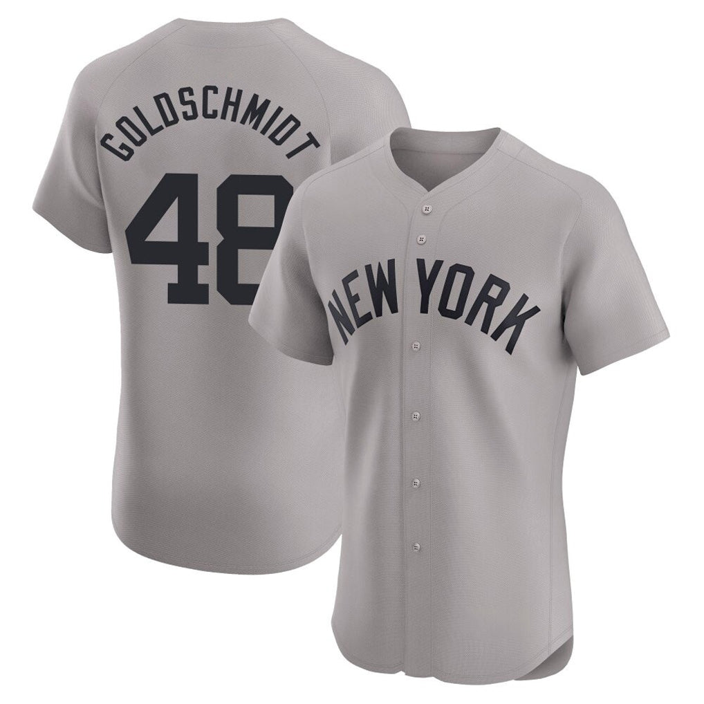 Choea NY.Yankees #48 Paul Goldschmidt Player Gray Limited Elite Home Stitched Jerseys