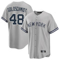 Choea NY.Yankees #48 Paul Goldschmidt Player Gray Road Game Stitched Jerseys