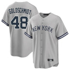 Choea NY.Yankees #48 Paul Goldschmidt Player Gray Road Game Stitched Jerseys