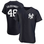 Choea NY.Yankees #48 Paul Goldschmidt Player Navy Limited Elite Home Stitched Jerseys