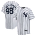 Choea NY.Yankees #48 Paul Goldschmidt Player White Game Home Stitched Jerseys