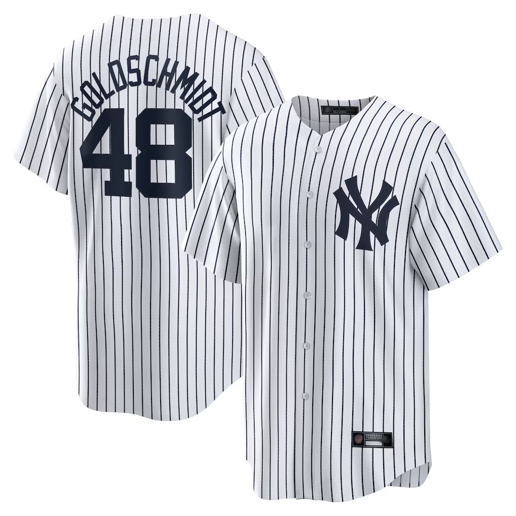 Choea NY.Yankees #48 Paul Goldschmidt Player White Game Home Stitched Jerseys
