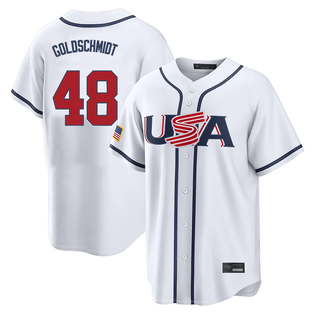 Choea NY.Yankees #48 Paul Goldschmidt Player White USA 2026 World Classic Limited Game Stitched Jerseys