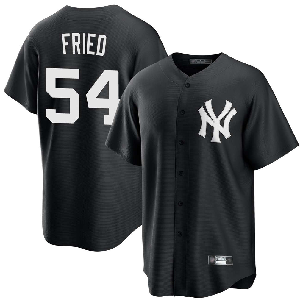 Choea NY.Yankees #54 Max Fried Player Black Game Stitched Jerseys