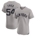 Choea NY.Yankees #54 Max Fried Player Gray Limited Elite Home Stitched Jerseys