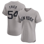 Choea NY.Yankees #54 Max Fried Player Gray Limited Elite Home Stitched Jerseys