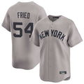 Choea NY.Yankees #54 Max Fried Player Gray Limited Home Stitched Jerseys
