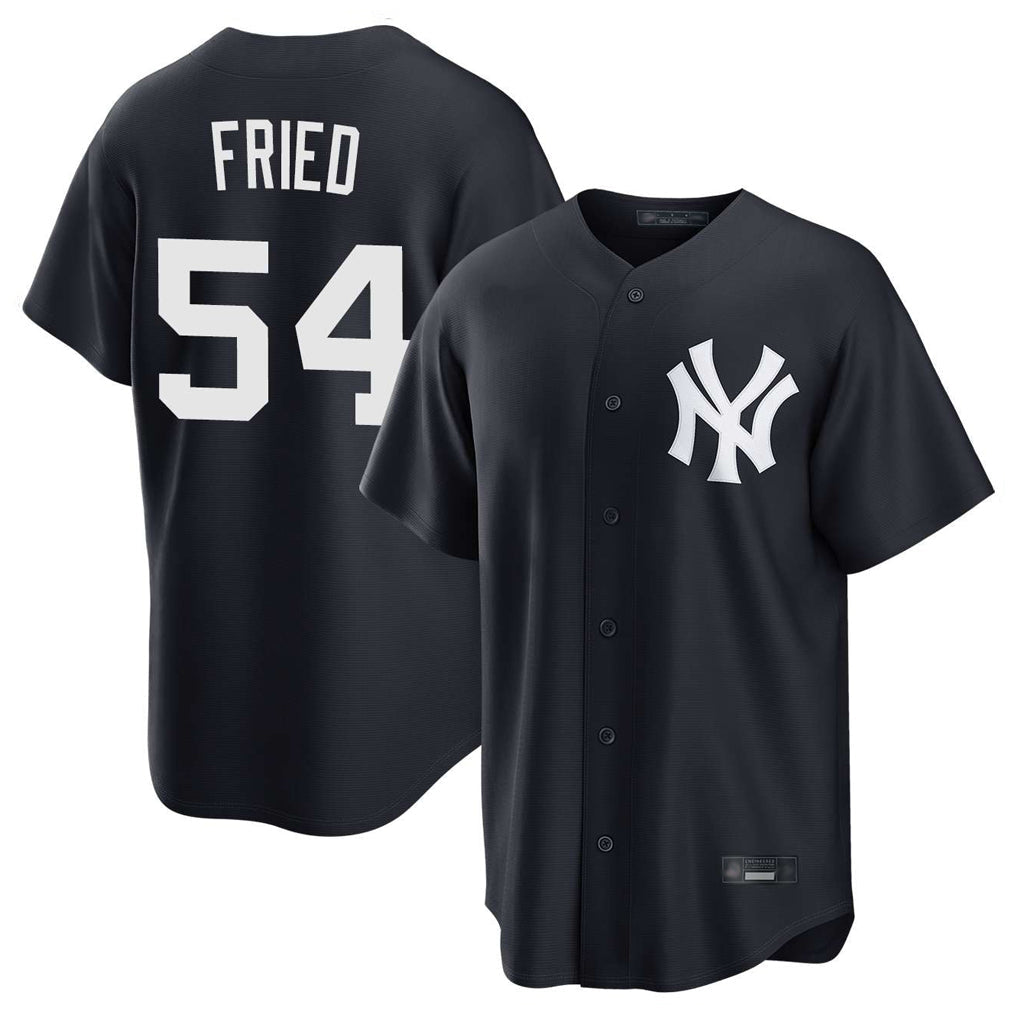 Choea NY.Yankees #54 Max Fried Player Navy Game Stitched Jerseys