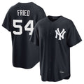 Choea NY.Yankees #54 Max Fried Player Navy Game Stitched Jerseys