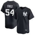 Choea NY.Yankees #54 Max Fried Player Navy Limited Game Stitched Jerseys