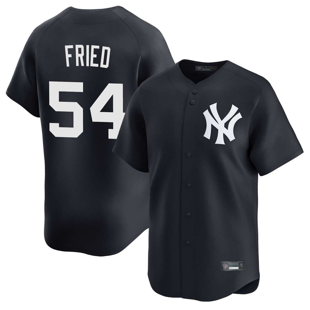 Choea NY.Yankees #54 Max Fried Player Navy Limited Game Stitched Jerseys