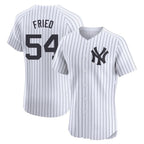 Choea NY.Yankees #54 Max Fried Player White Limited Elite Home Stitched Jerseys