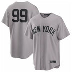 Choea NY.Yankees #99 Aaron Judge Player Gray Game Home Stitched Jerseys