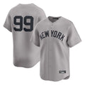 Choea NY.Yankees #99 Aaron Judge Player Gray Limited Home Stitched Jerseys