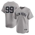 Choea NY.Yankees #99 Aaron Judge Player Gray Limited Home Stitched Jerseys