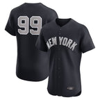 Choea NY.Yankees #99 Aaron Judge Player Navy  Home Limited Elite Game Stitched Jerseys